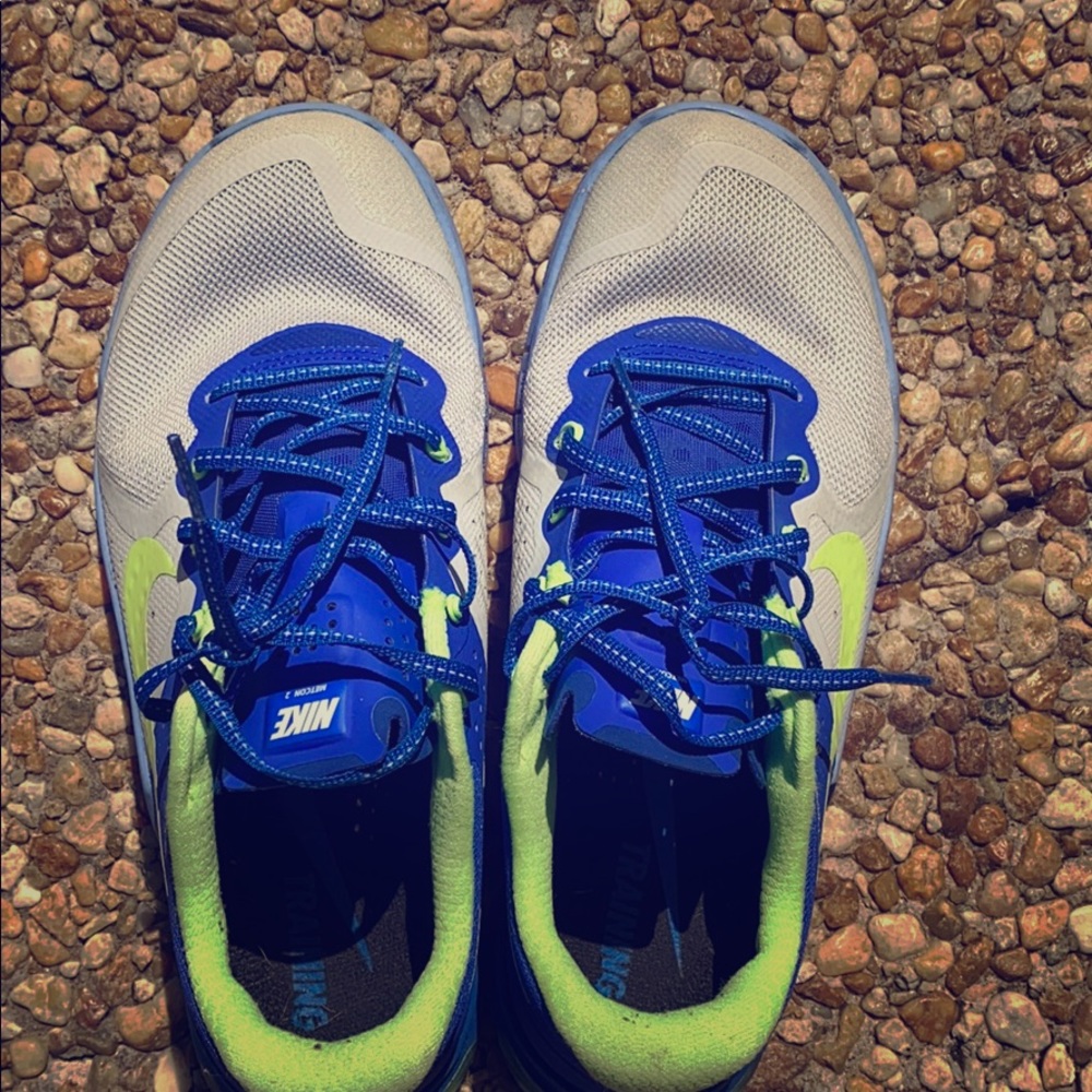 Nike Flywire running shoes, blue, 8.5, worn 2x